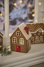 Domek ceramiczny Stillenat - lampion czerwone drzwi Ib Laursen