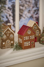 Domek ceramiczny Stillenat - lampion chatka piernikowa wianek na drzwiach Ib Laursen