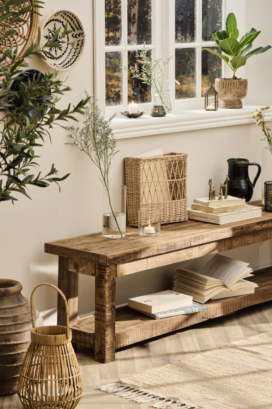 Gazetnik rattanowy ścienny Ib Laursen