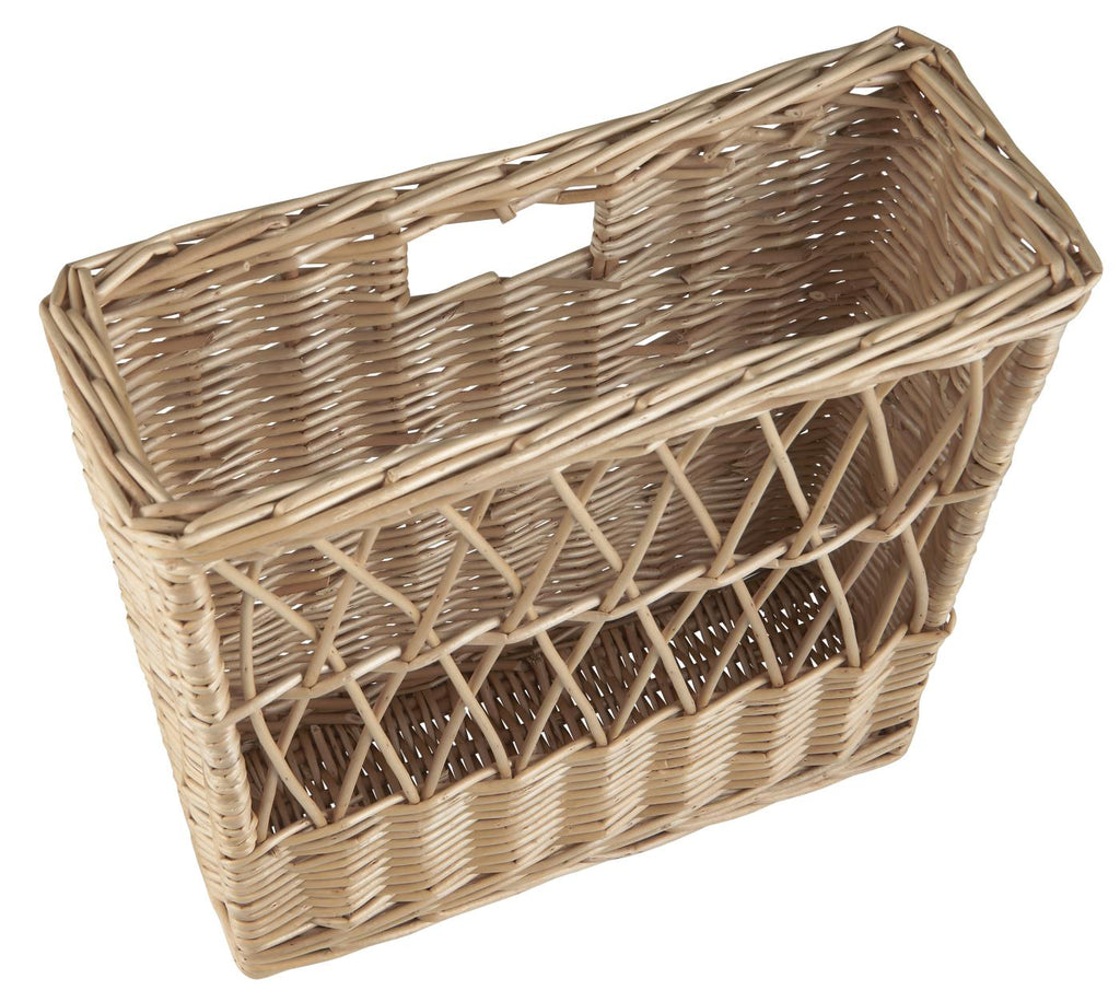 Gazetnik rattanowy ścienny Ib Laursen