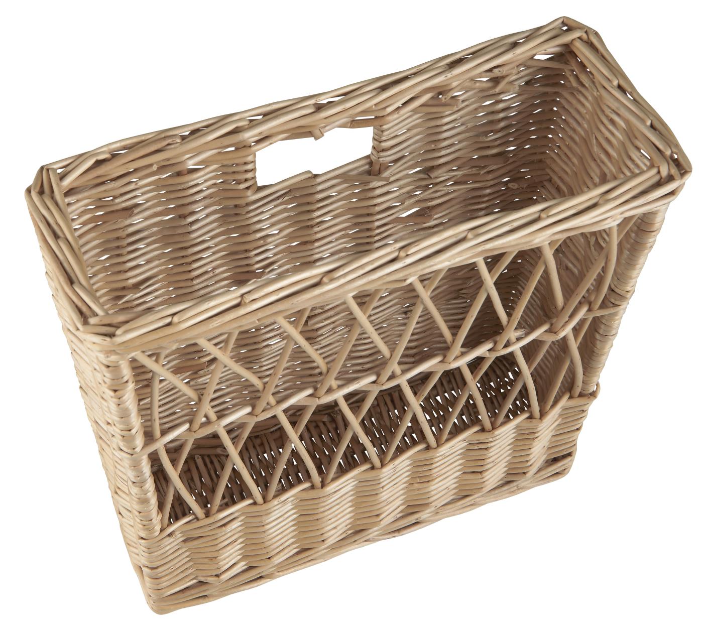 Gazetnik rattanowy ścienny Ib Laursen