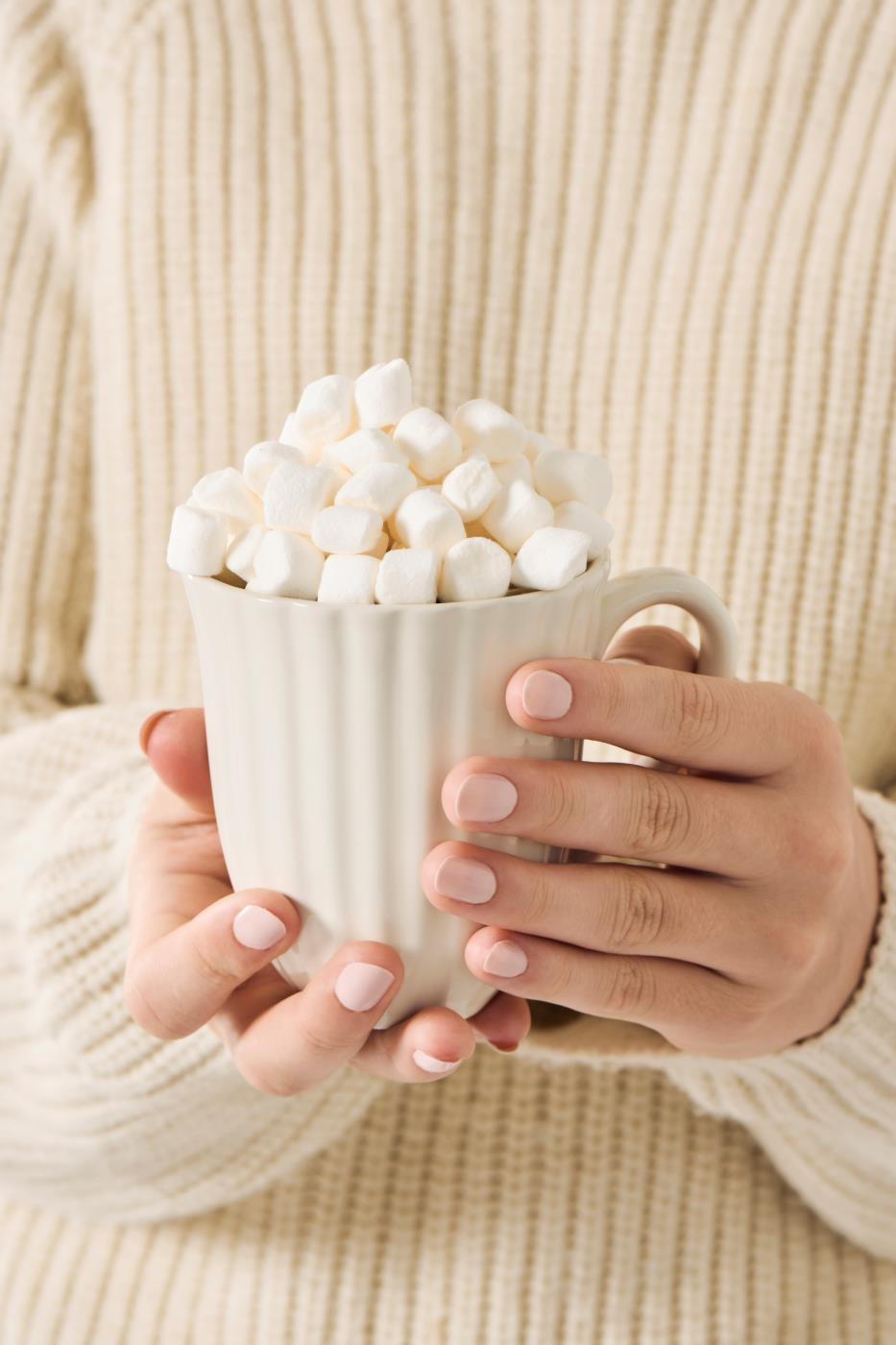 Kubek z rowkami Mynte kremowy Butter Cream Ib Laursen