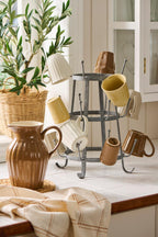 Kubek z rowkami Mynte kremowy Butter Cream Ib Laursen