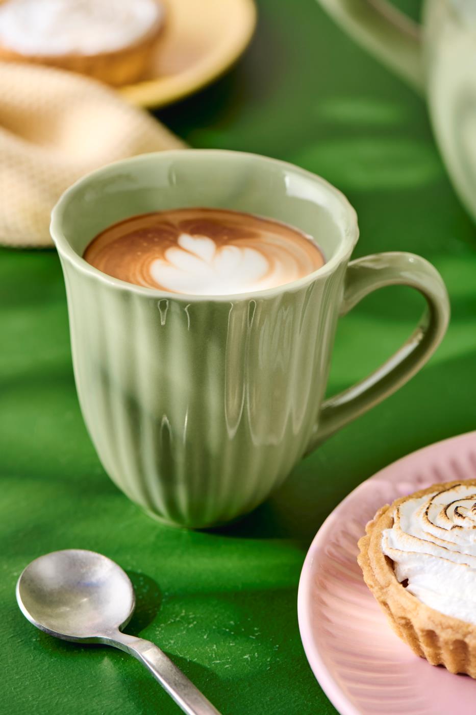 Kubek z rowkami Mynte zielony Wasabi Ib Laursen