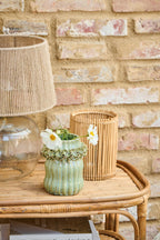 Wazon szkliwiony Hortensja zielony ceramiczny Ib Laursen