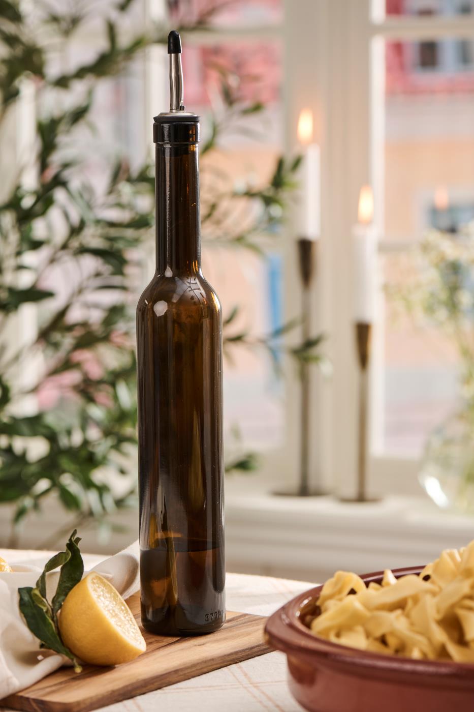 Butelka na oliwę/ocet oliwkowo-zielona 390 ml Ib Laursen