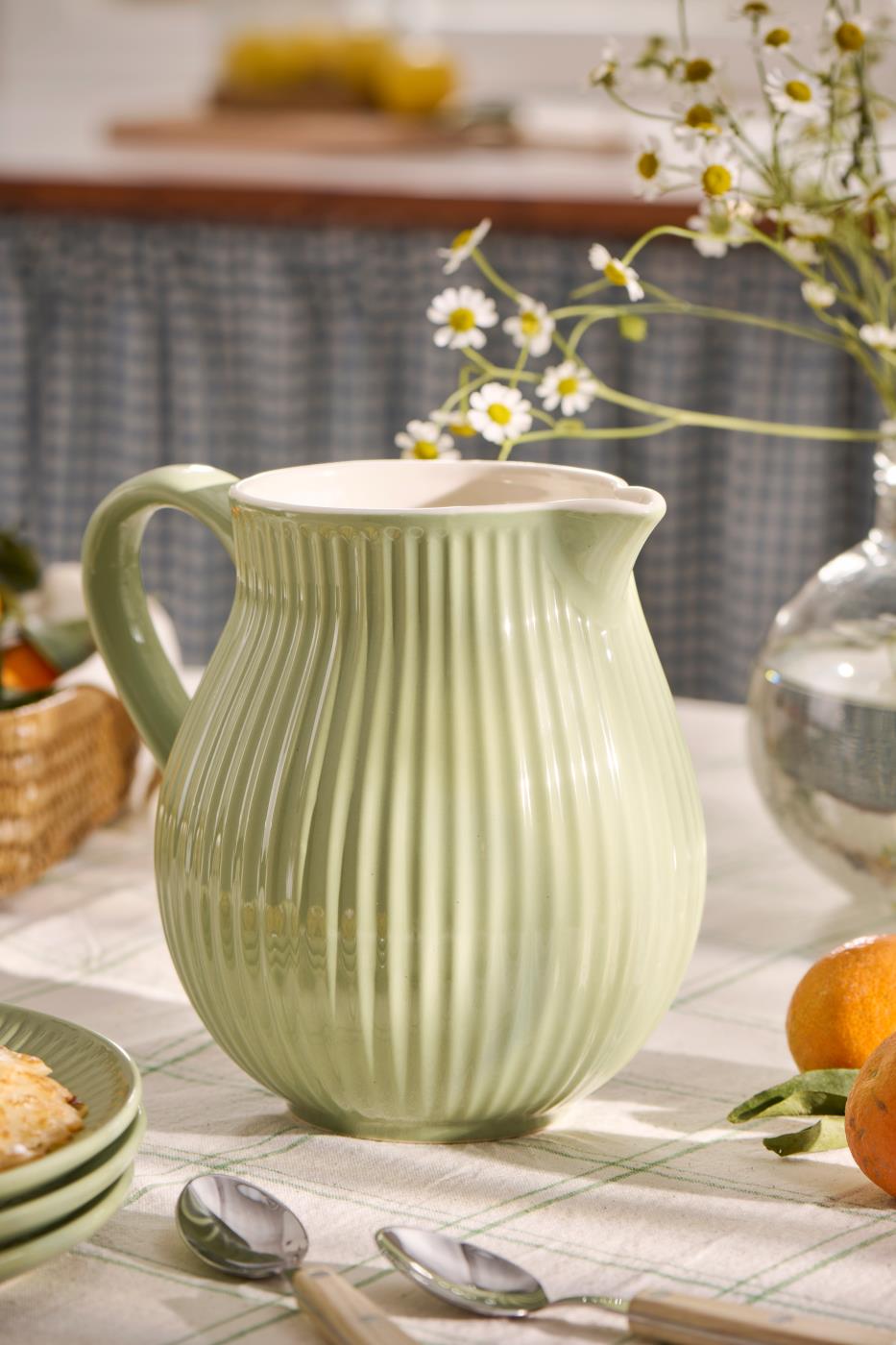 Dzbanek 2,0 l Mynte zielony Wasabi ceramiczny Ib Laursen