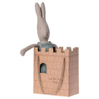 Maileg Torebka tekturowa 26cm ZAMEK - LET THE STORY BEGIN PINK