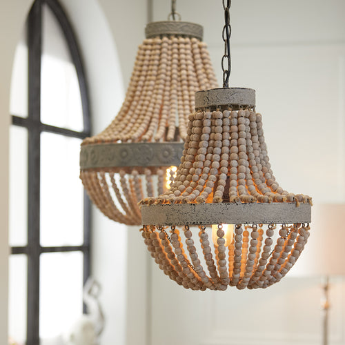Żyrandol do salonu z koralikami 35,5 cm Luna Light Living