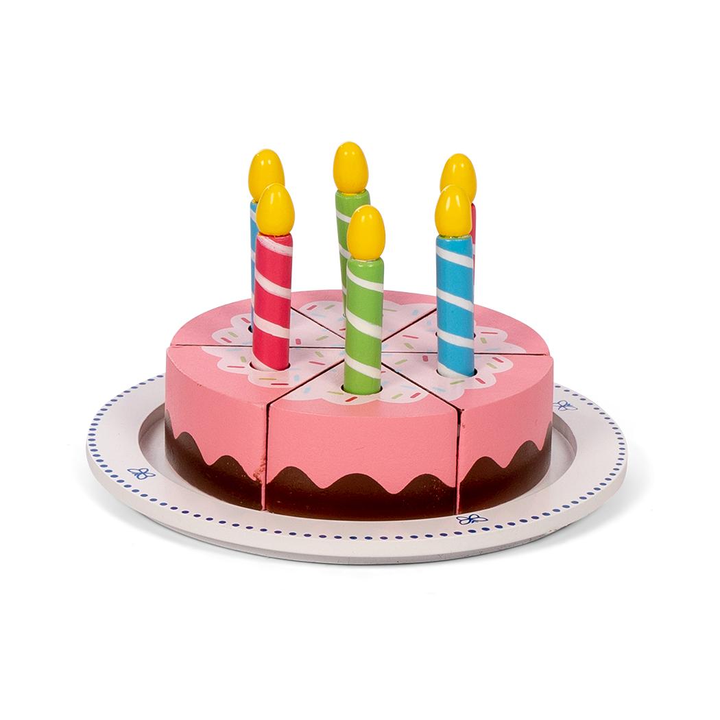 Tort drewniany urodzinowy dla dziecka Mamameo