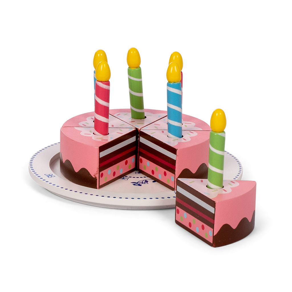 Tort drewniany urodzinowy dla dziecka Mamameo