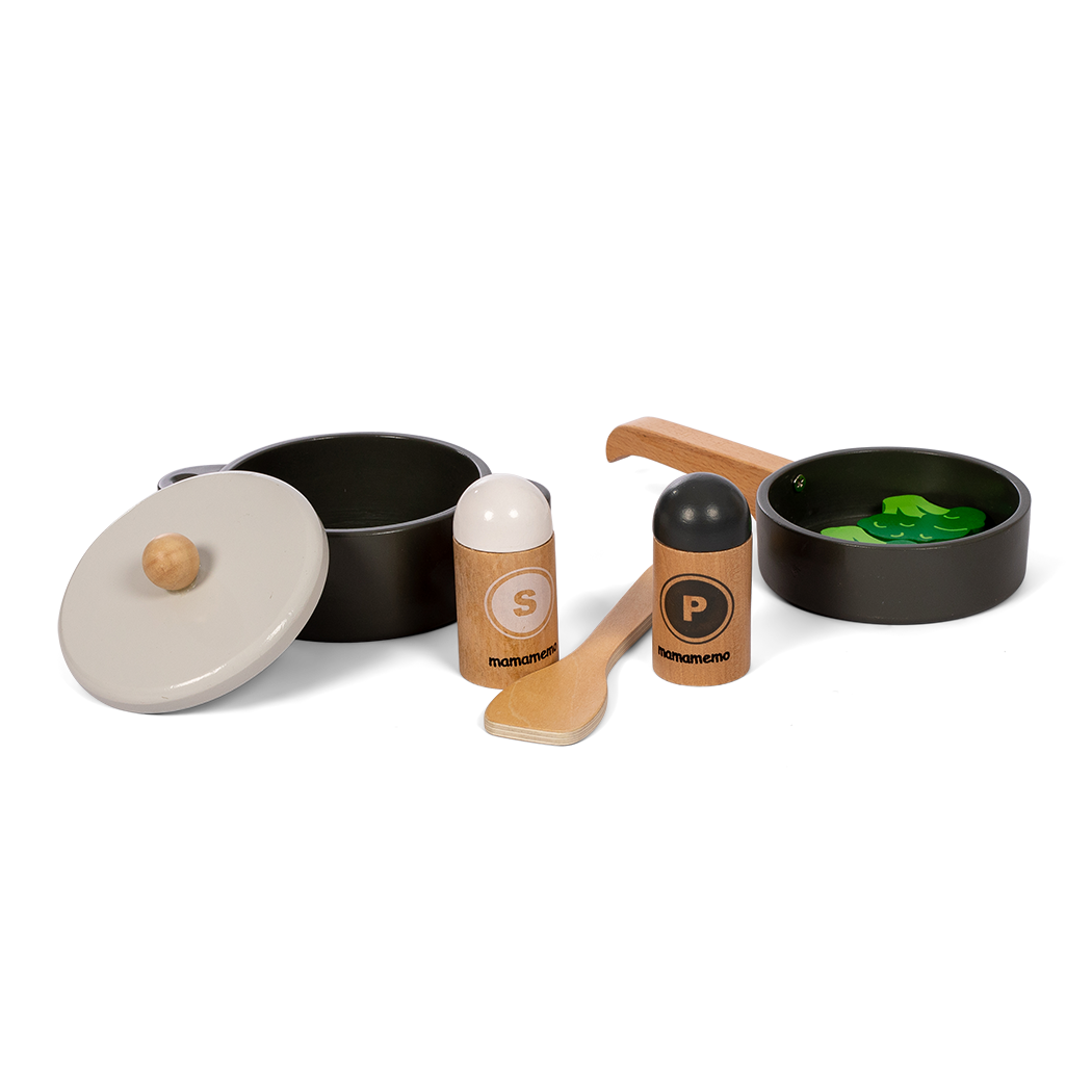 Zestaw do gotowania drewniany dla dzieci Mamamemo