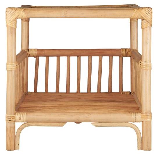 Stolik nocny z półką Janet rattan Ib Laursen