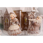 Wiszące ozdoby piernikowe , zestaw 2 szt. mikołaj i laleczka retro Clayre Eef