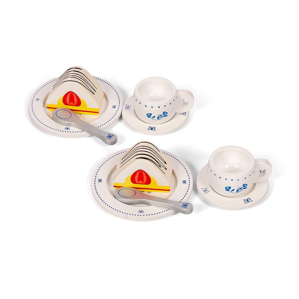 Zestaw "Czas na herbatkę" drewniany do zabawy Mamamemo