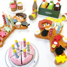 Załaduj obraz do przeglądarki galerii, Tort drewniany urodzinowy dla dziecka Mamameo
