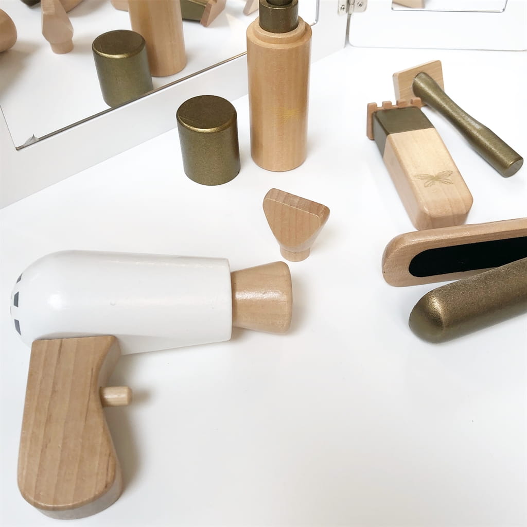 Zestaw fryzjerski drewniany dla dziecka, by Astrup