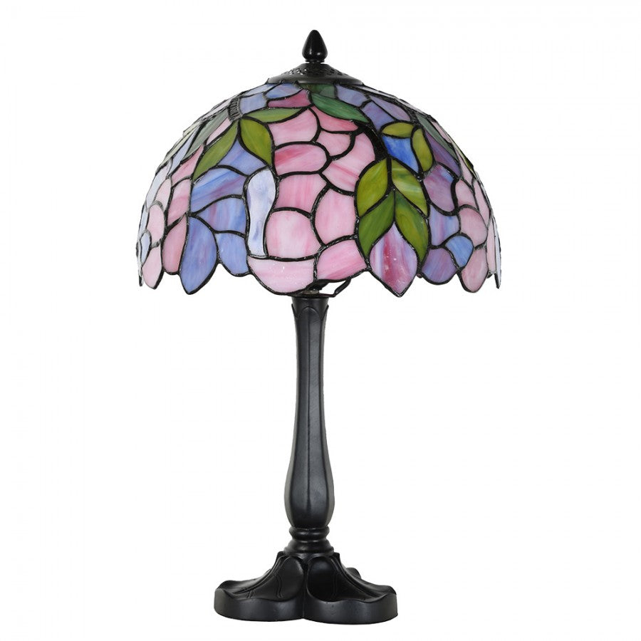 Lampa stołowa Tiffany 50 cm biurkowa szklana witrażowa Clayre Eef
