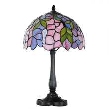 Załaduj obraz do przeglądarki galerii, Lampa stołowa Tiffany 50 cm biurkowa szklana witrażowa Clayre Eef
