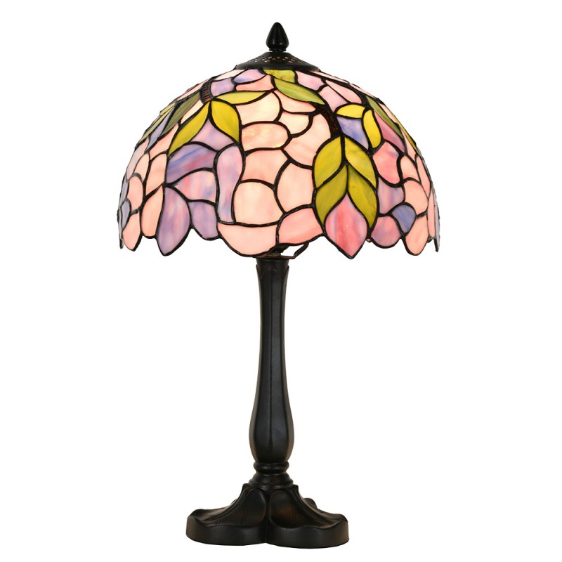 Lampa stołowa Tiffany 50 cm biurkowa szklana witrażowa Clayre Eef