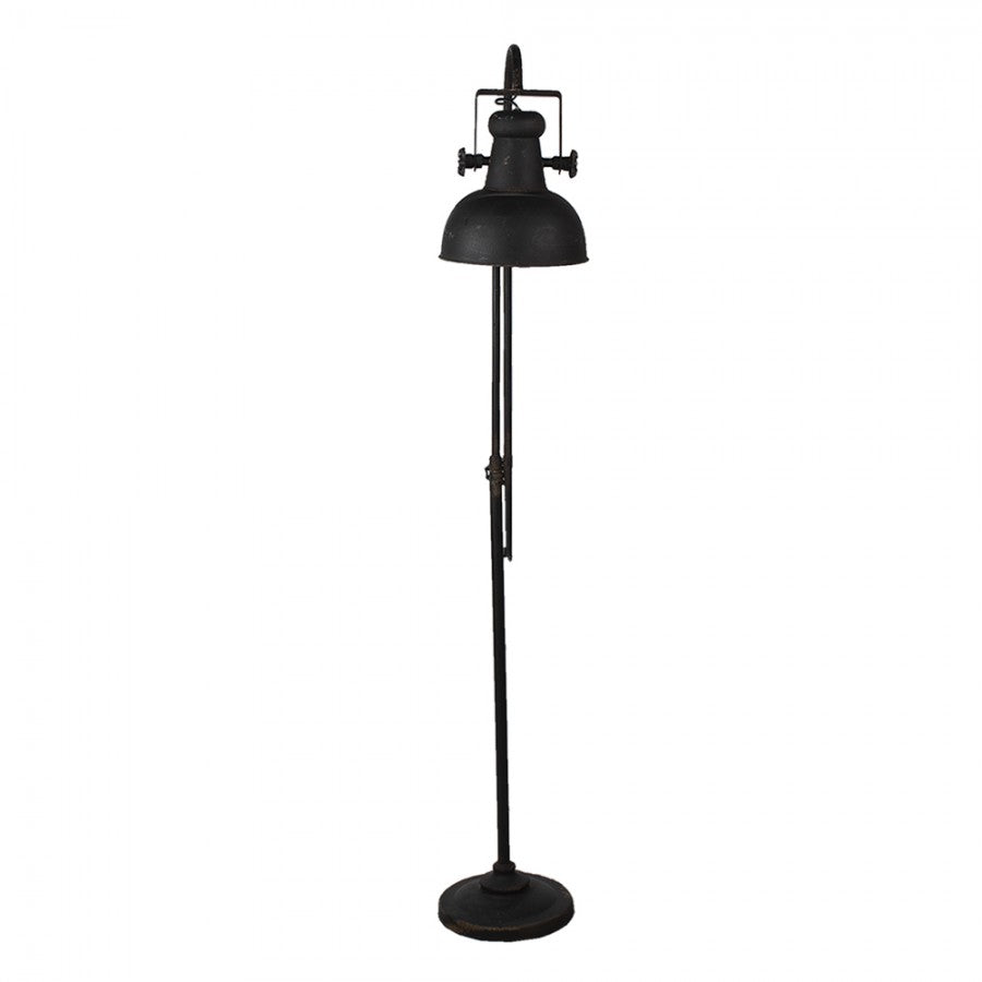 Lampa podłogowa industrialna czarna 59x27x189 cm Clayre & Eef