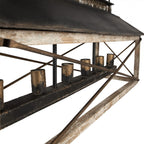 Lampa wisząca , żyrandol Latarnia podłużny rustykalny 99 cm Clayre Eef