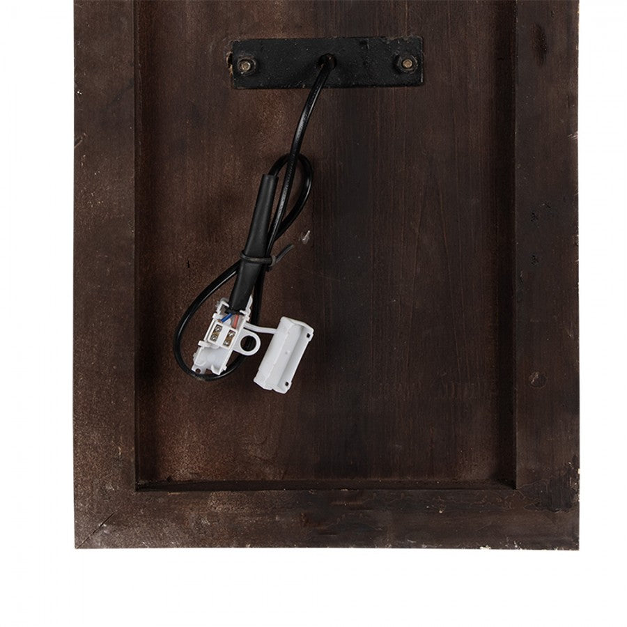 Kinkiet długi w stylu prowansalskim drewniany vintage 120 cm Clayre Eef