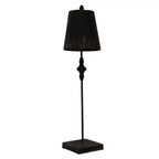 Lampa stołowa czarna żelazna w stylu rustykalnym 75 cm Clayre Eef