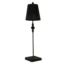Załaduj obraz do przeglądarki galerii, Lampa stołowa czarna żelazna w stylu rustykalnym 75 cm Clayre Eef
