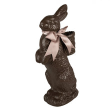 Załaduj obraz do przeglądarki galerii, Figurka Królik 52 cm Brązowy z różową kokardką Clayre &amp; Eef
