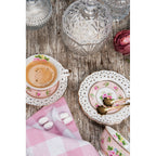 Łyżeczka deserowa kwiatek złota Clayre Eef