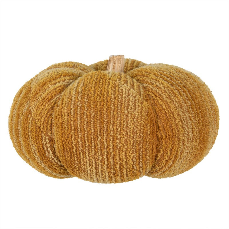 Dynia dekoracyjna z tkaniny żółta boucle 25 x 16 cm Clayre & Eef