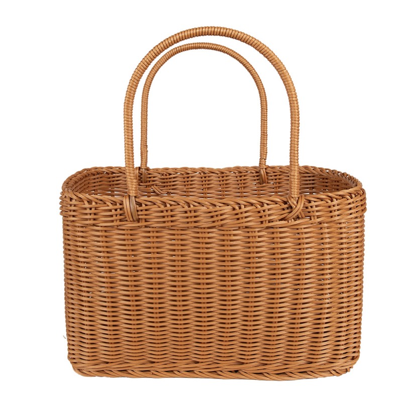 Koszyk z uchwytami brązowy 34 cm Clayre & Eef
