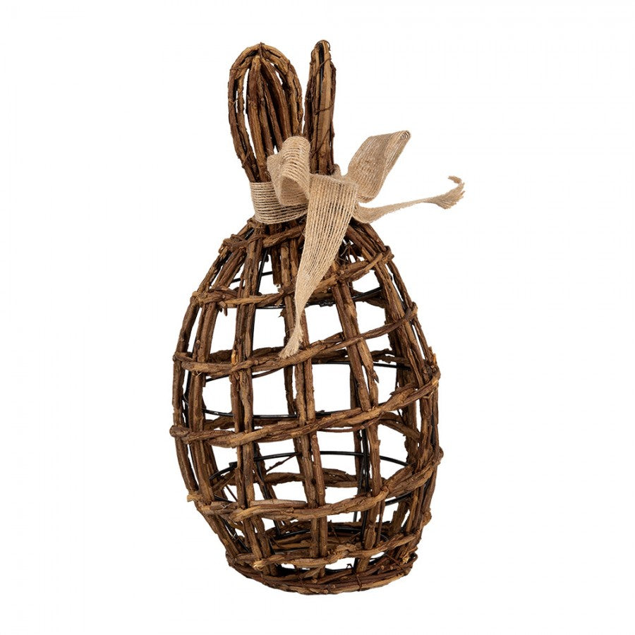 Jajo wiklinowe z uszami królika 31 cm Clayre & Eef