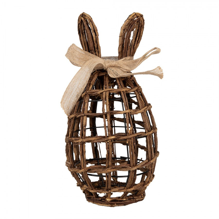 Jajo wiklinowe z uszami królika 31 cm Clayre & Eef