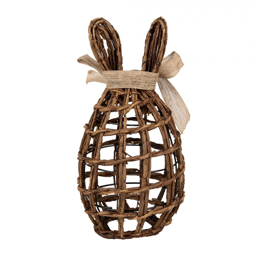 Jajo wiklinowe z uszami królika 31 cm Clayre & Eef