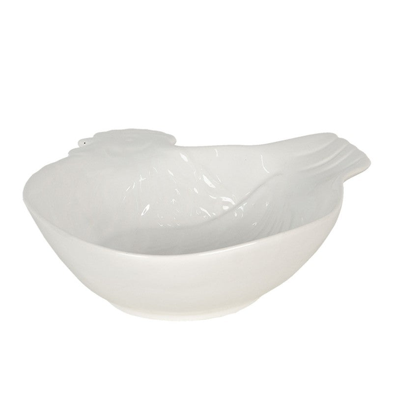 Misa ceramiczna kura 600 ml biała Clayre Eef