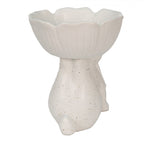 Figurka królik biały z miseczką leżący Clayre Eef