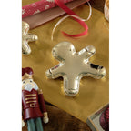 Talerz złoty piernikowy ludzik świąteczny 12 cm Clayre Eef