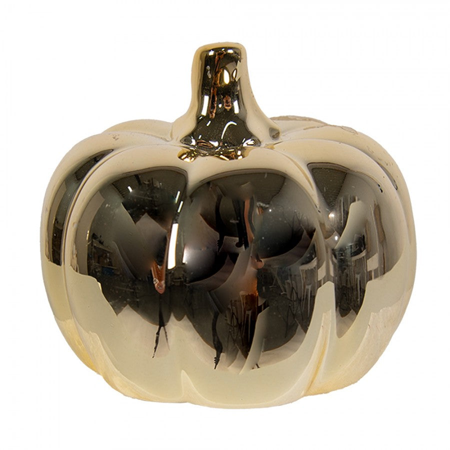 Dynia porcelanowa w kolorze złotym 8 cm Clayre Eef