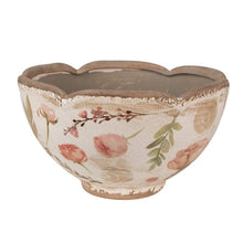 Załaduj obraz do przeglądarki galerii, Doniczka ceramiczna kwiaty 21 x 12 cm retro Clayre Eef
