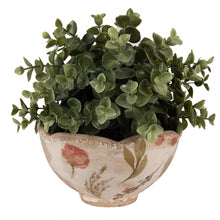 Załaduj obraz do przeglądarki galerii, Doniczka ceramiczna kwiaty 16 x 9 cm retro Clayre Eef
