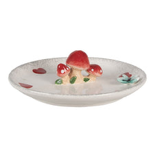 Załaduj obraz do przeglądarki galerii, Talerz dekoracyjny ceramiczny jesienne grzybki 21 cm Clayre &amp; Eef
