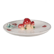 Załaduj obraz do przeglądarki galerii, Talerz dekoracyjny ceramiczny jesienne grzybki 21 cm Clayre &amp; Eef
