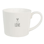 Kubek ceramiczny biały serce 300 ml Love Clayre & Eef