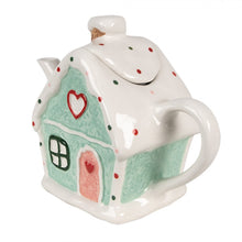 Załaduj obraz do przeglądarki galerii, Dzbanek świąteczny ceramiczny domek z piernika 600 ml do herbaty Clayre &amp; Eef
