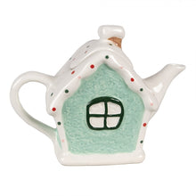 Załaduj obraz do przeglądarki galerii, Dzbanek świąteczny ceramiczny domek z piernika 600 ml do herbaty Clayre &amp; Eef

