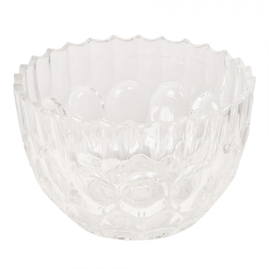 Szklana bomboniera 14 x 17 cm retro Clayre Eef