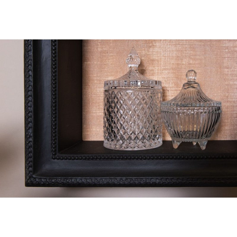 Szklany pojemnik, bomboniera retro do przechowywania 8 x 13 cm Clayre Eef