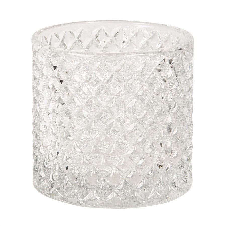 Szklany pojemnik, bomboniera retro do przechowywania 8 x 13 cm Clayre Eef